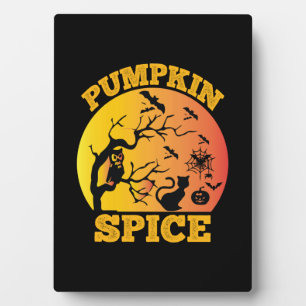 Halloween Vintage Pumpkin Spice Birthday Plaque