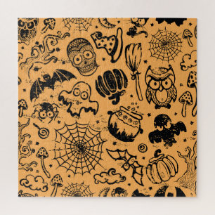 Halloween Vintage Seamless Business Jigsaw Puzzle