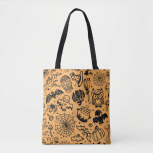 Halloween Vintage Seamless Business Tote Bag