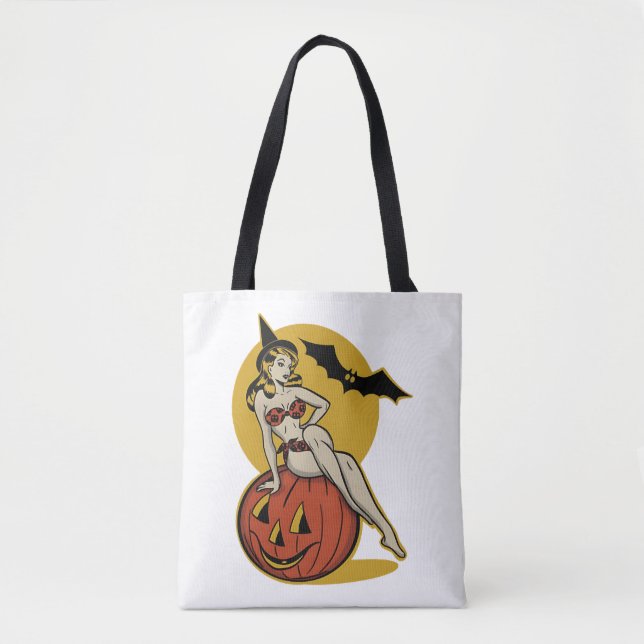 Halloween Vintage Tote Bag (Front)