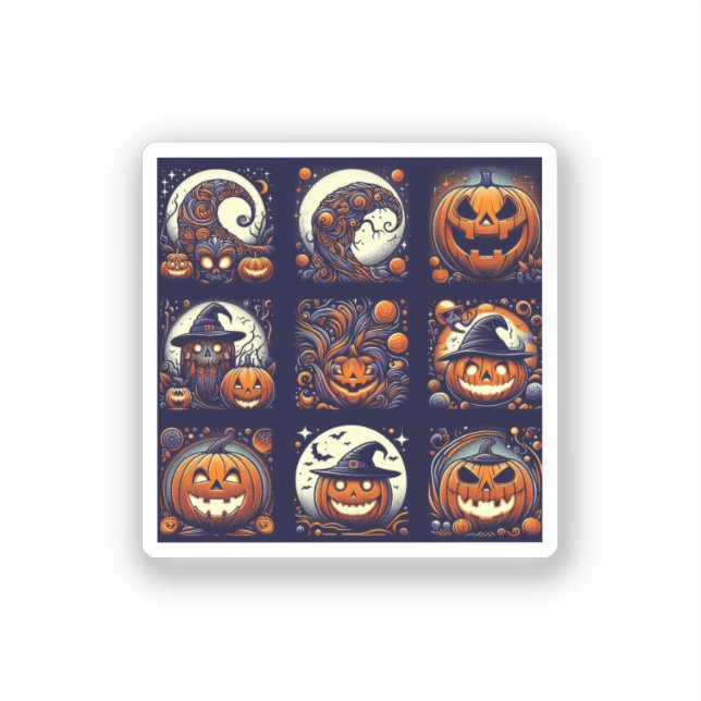 Halloween Vinyl Sticker (Front)