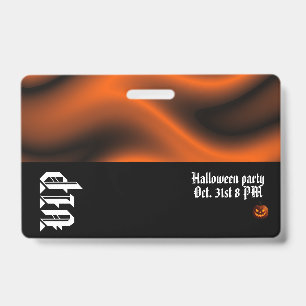 Halloween VIP badge ID Badge