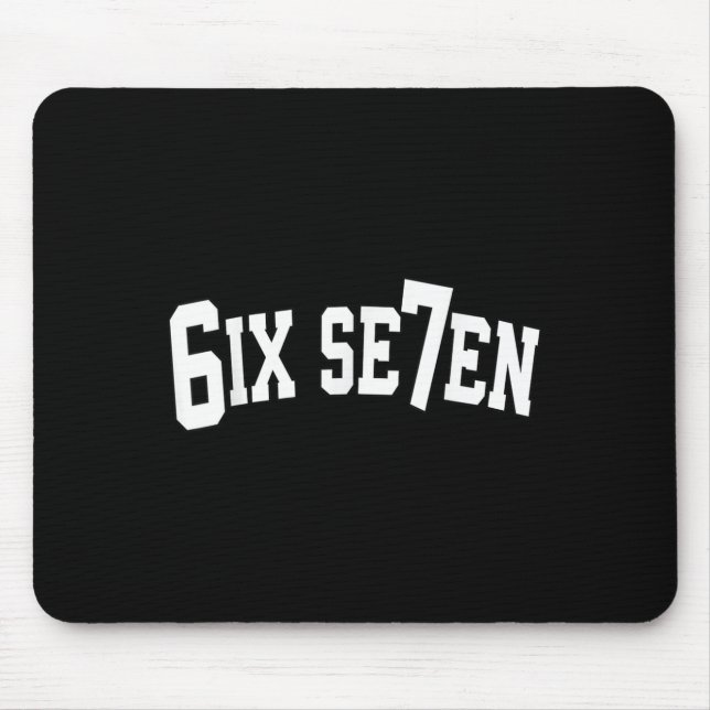 Halloween Viral Internet Six Seven Meme 67 Srts Je Mouse Pad (Front)