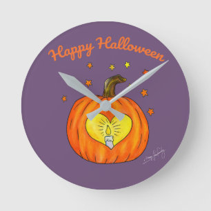 Halloween Wall Clock Round Clock
