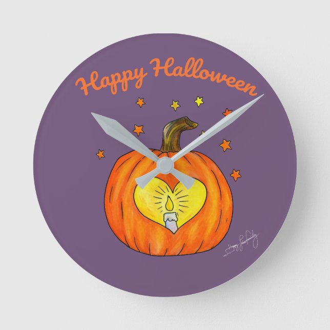 Halloween Wall Clock  Round Clock (Front)
