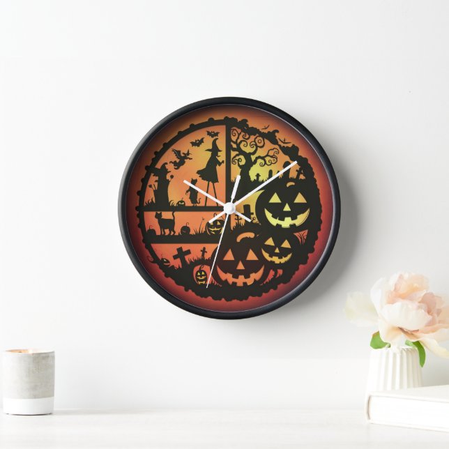 Halloween wall decor clock (Home)