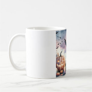 Halloween watercolor coffee mug