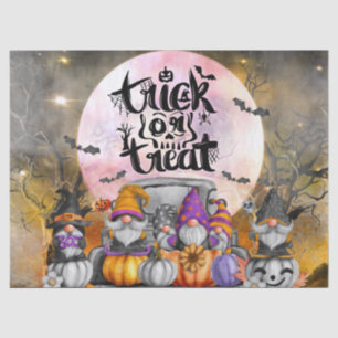Halloween Watercolor Gnomes Tissue Paper