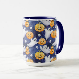 Halloween Watercolor Pattern Mug