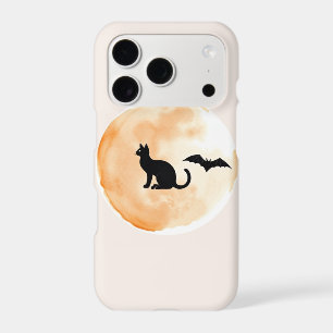 Halloween Watercolor Phone Case - Orange & Onyx