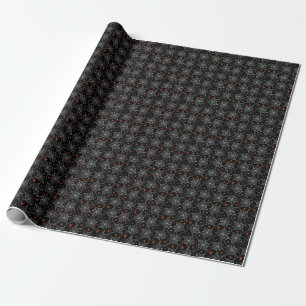 Halloween web and spiders background. wrapping paper