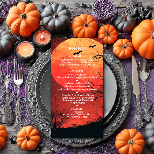 Halloween Wedding Anniversary Birthday Party Menu
