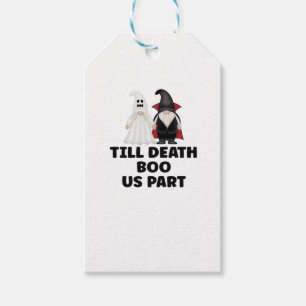 Halloween Wedding Anniversary - Till Death Boo Us  Gift Tags