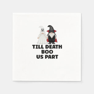 Halloween Wedding Anniversary - Till Death Boo Us  Napkin