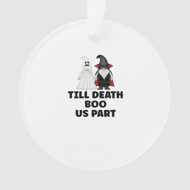 Halloween Wedding Anniversary - Till Death Boo Us  Ornament (Front)