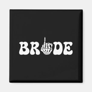 Halloween Wedding Bride Groom Skeleton Couple Matc Magnet