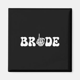 Halloween Wedding Bride Groom Skeleton Couple Matc Magnet