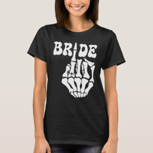Halloween Wedding Bride Groom Skeleton Couple Matc T-Shirt