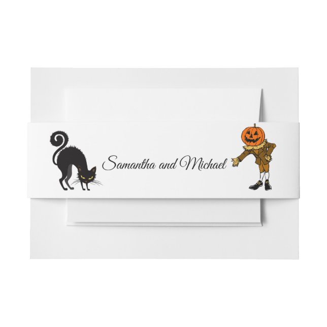 Halloween Wedding Collection Invitation Belly Band (Front Example)
