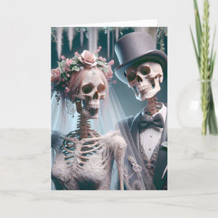 Halloween Wedding Couple Card