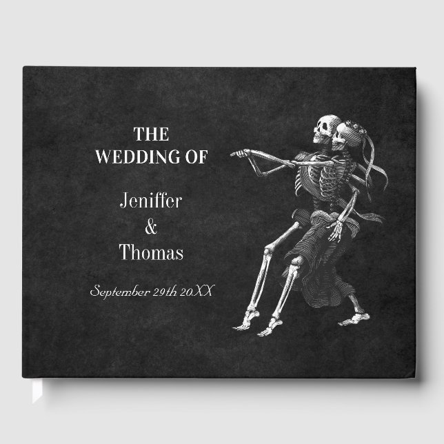Halloween wedding guest book (Front)