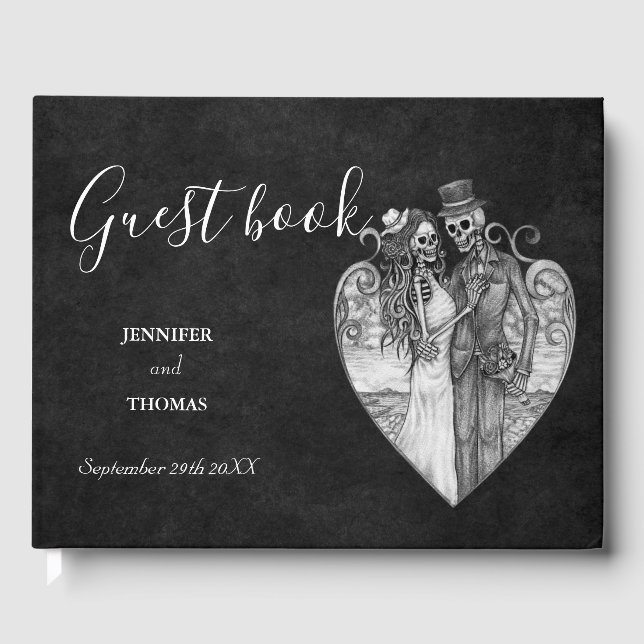 Halloween wedding guest book (Front)