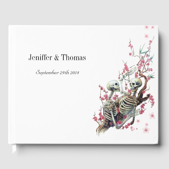 Halloween wedding guest book (Front)