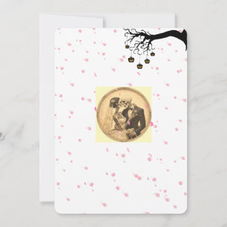Halloween wedding invitation