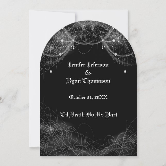 halloween wedding Invitation (Front)