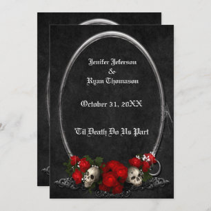 halloween wedding Invitation