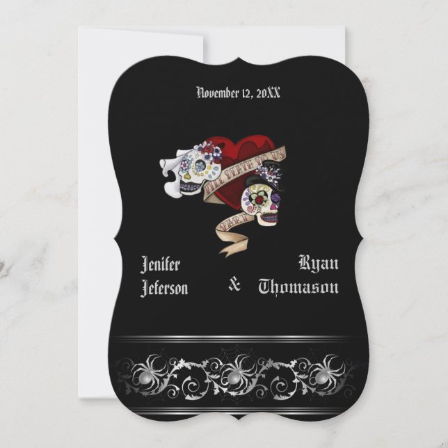 halloween wedding Invitation (Front)