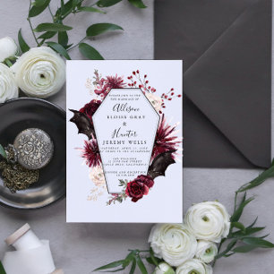 Halloween Wedding Invitation 