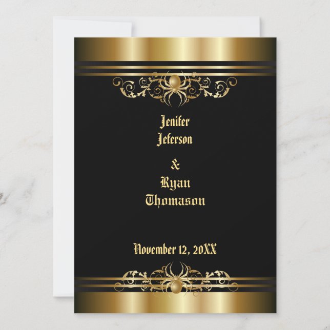 halloween wedding Invitation (Front)