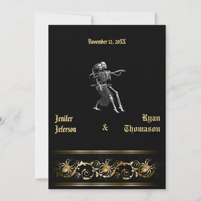 halloween wedding Invitation (Front)
