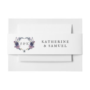 Halloween Wedding Invitation Belly Band