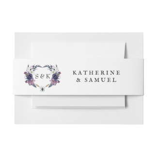 Halloween Wedding  Invitation Belly Band