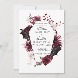 Halloween Wedding Invitation Flyer