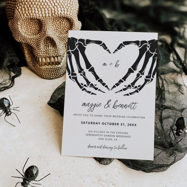 Halloween Wedding Invitation, Gothic Wedding Invitation (Creator Uploaded)