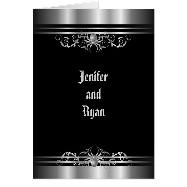 Halloween wedding menu (Front)