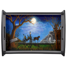 Halloween wedding serving tray Halloween Honeymoon
