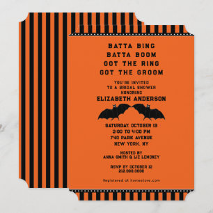 Halloween Wedding Shower Invitation
