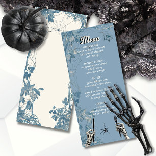 Halloween wedding skeleton hands Menu