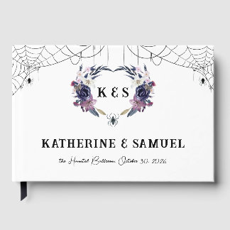 Halloween Wedding Spider Wave  Guest Book