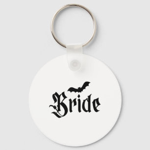 Halloween Wedding Spooky Bride Groom Couple Matchi Key Ring