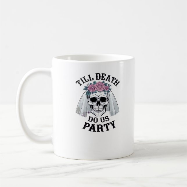 Halloween Wedding Spooky - Till Death Do Us Party Coffee Mug (Left)