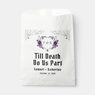 Halloween Wedding Till Death Do Us Part Favour Bag