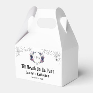 Halloween Wedding Till Death Do Us Part Favour Box