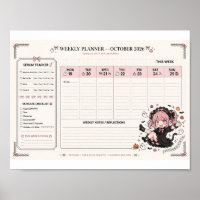 Halloween Weekly Planner 2026 | Serum Tracker 