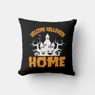 Halloween Welcome Halloween Home Birthday Cushion