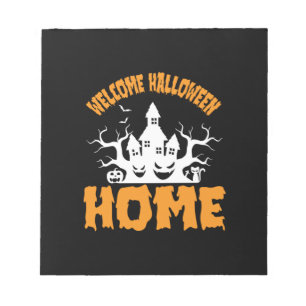Halloween Welcome Halloween Home Birthday Notepad